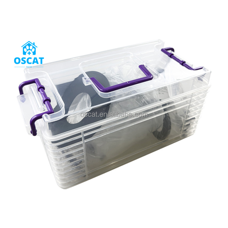 Disposable Surgical Mask - OSCAT Veterinärmedizinische Ausrüstung Einweg-Medizinische PVC-Vollgesichts-Nasenmaske für