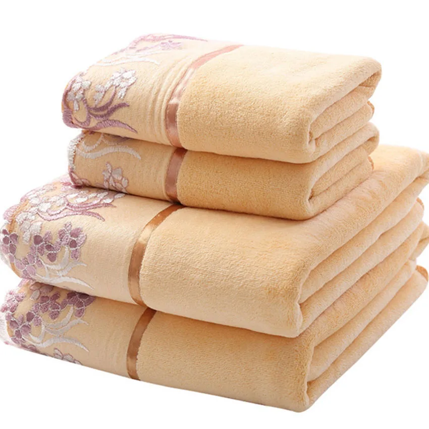 Cloth Face Mask Washable - Erwachsenen-Handtuchset mit Spitzenstickerei aus Mikrofaser, Buntes