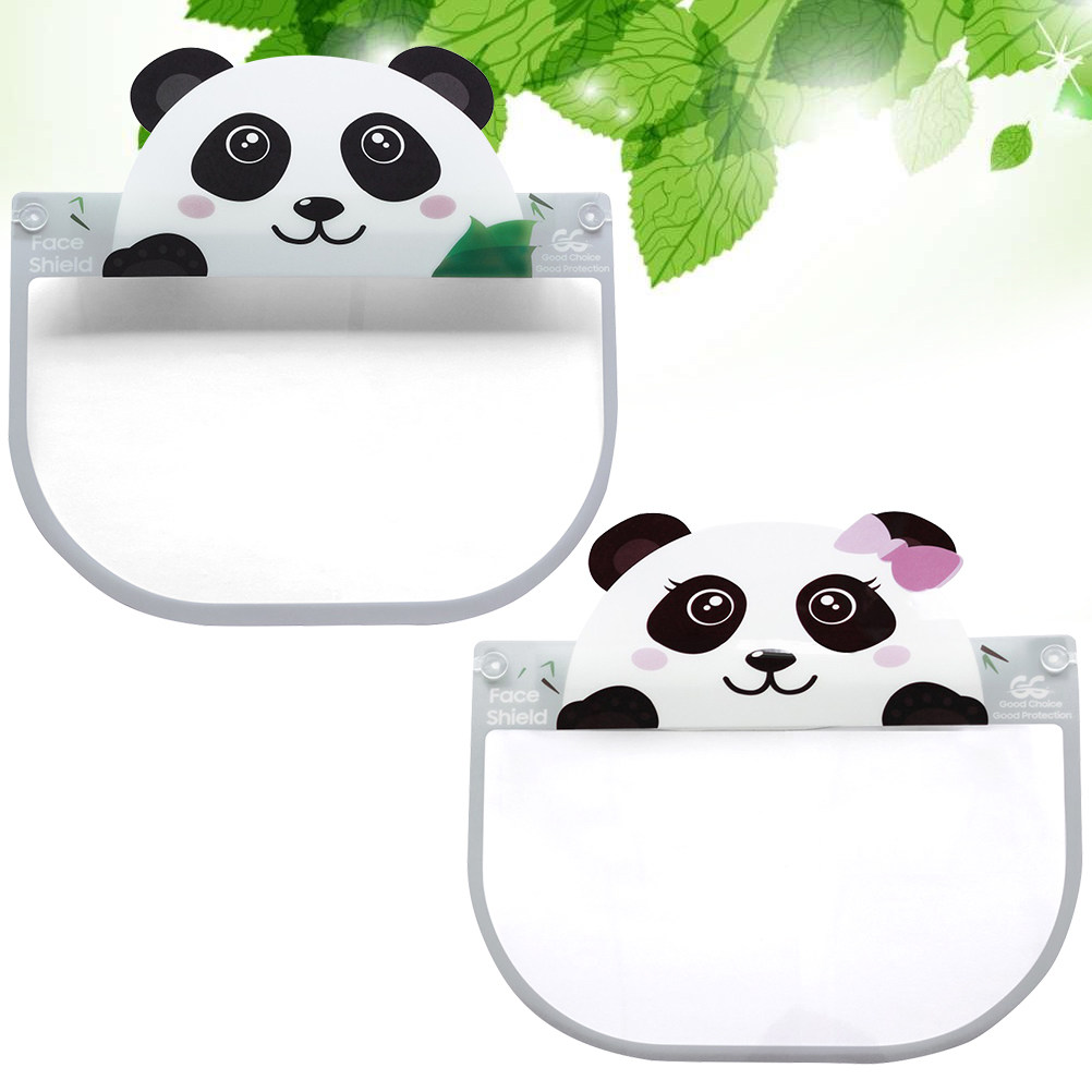 Kids Face Mask - 2 Stück Kinder-Schutzmaske Cartoon-Maske Anti-Spritz Vollgesichtsschutz