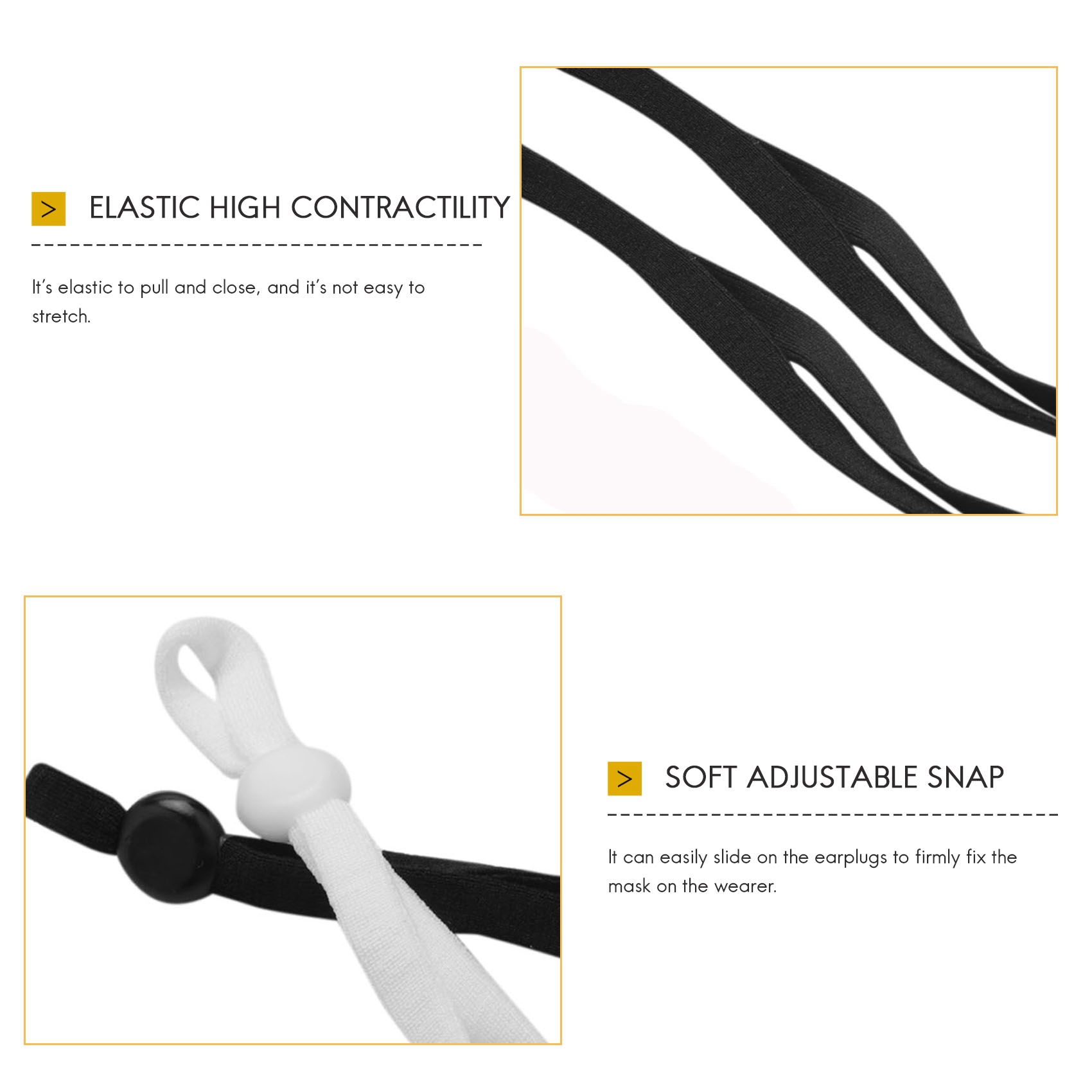 A27F-2000 Stück elastisches Nä – Mask Lanyard Adjustable Bewertung und Preis