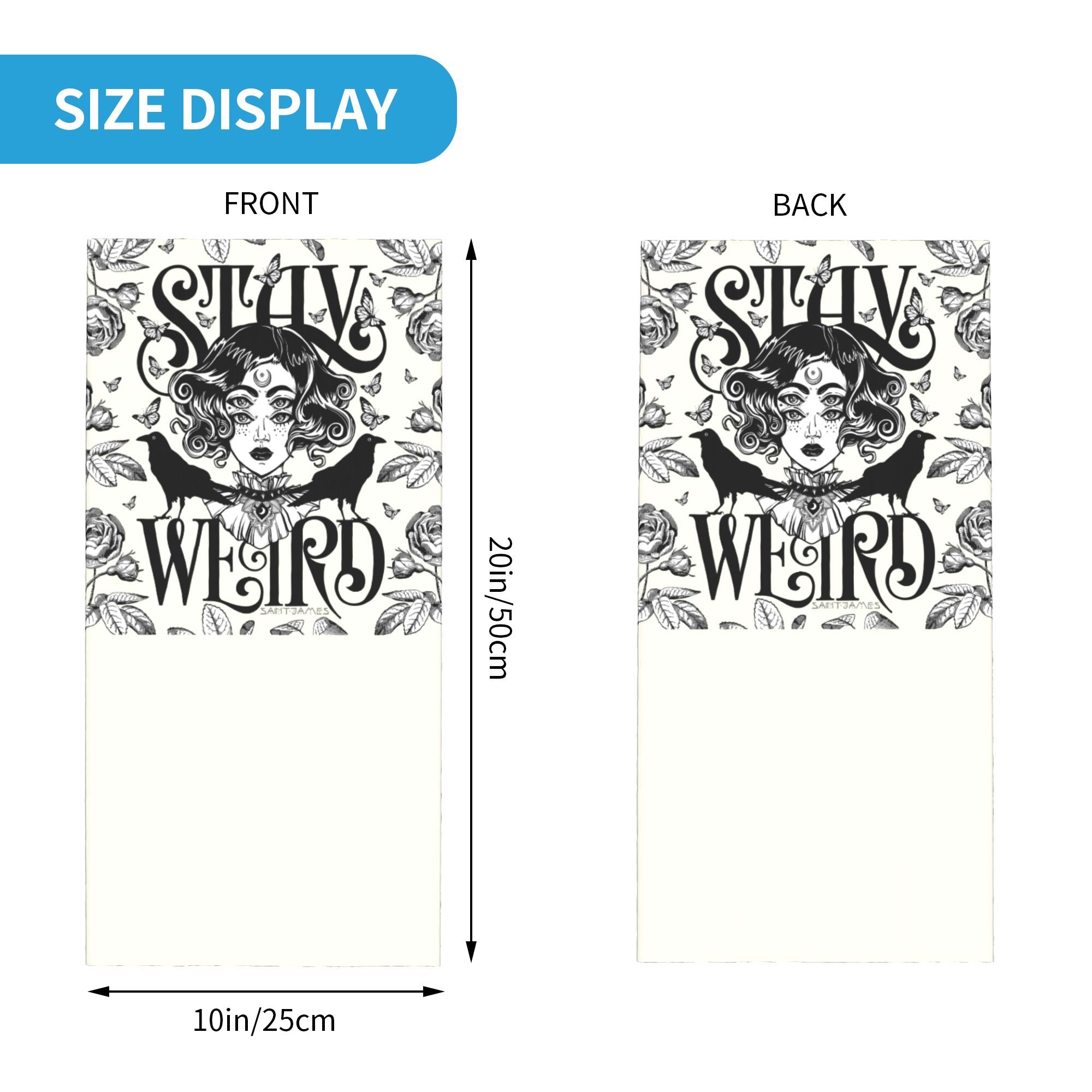 Custom Stay Weird Bandana Nack – Neck Gaiter Face Cover Bewertung und Preis