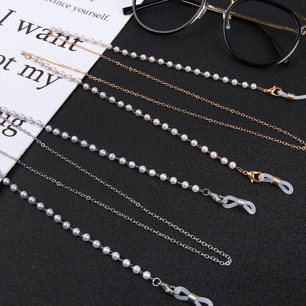 Modische Blumenperlen-Brillenk – Mask Chain Holder Bewertung und Preis